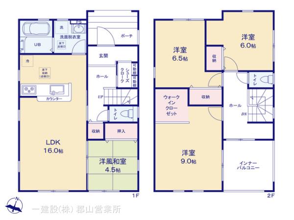 リーブルガーデン大槻針生前田第2の見取り図