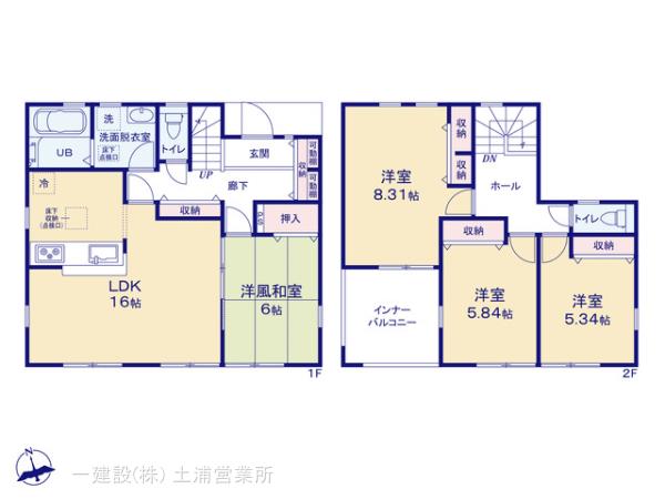 リーブルガーデン第1笠間市笠間の見取り図