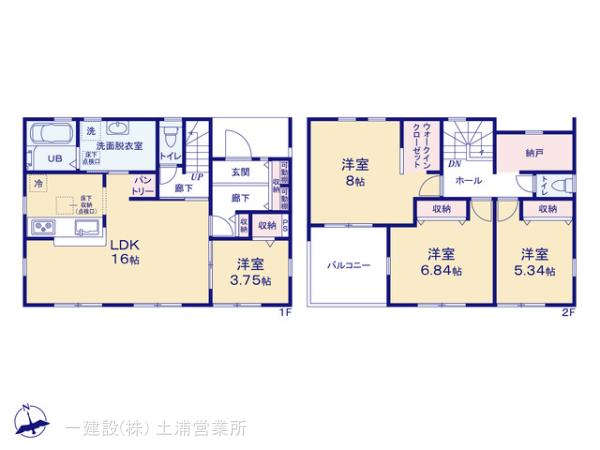 リーブルガーデン第1笠間市笠間の見取り図