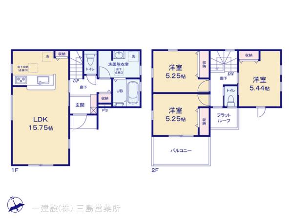 リーブルガーデン三島市徳倉２期の見取り図