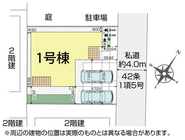 ブルーミングガーデンふじみ野市亀久保２期１棟の見取り図