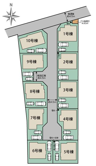 ブルーミングガーデン平塚市纒１０棟の見取り図