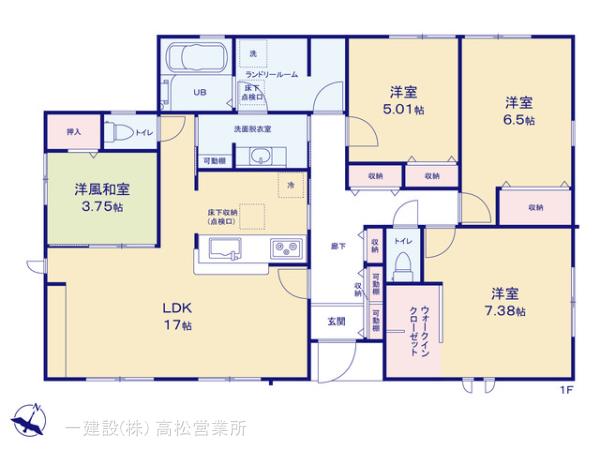 リーブルガーデン丸亀市郡家町第七の見取り図