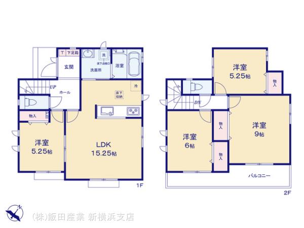 ハートフルタウン横浜市磯子区栗木3丁目144番の見取り図