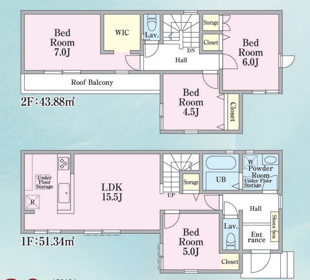 リナージュ八王子弐分方町　第１期の見取り図