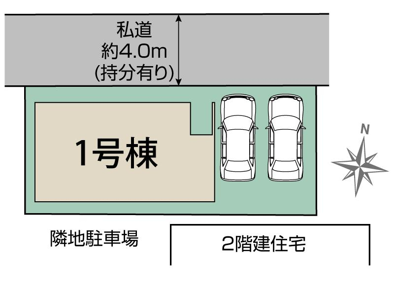ブルーミングガーデン所沢市上新井４丁目１棟の見取り図