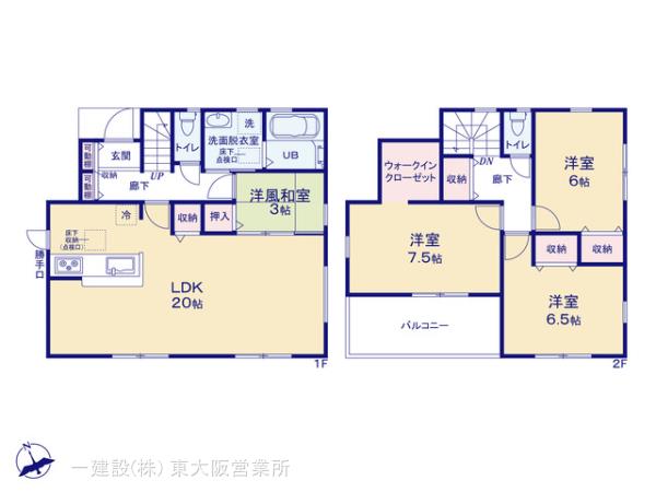 リーブルガーデン奈良市赤膚町の見取り図
