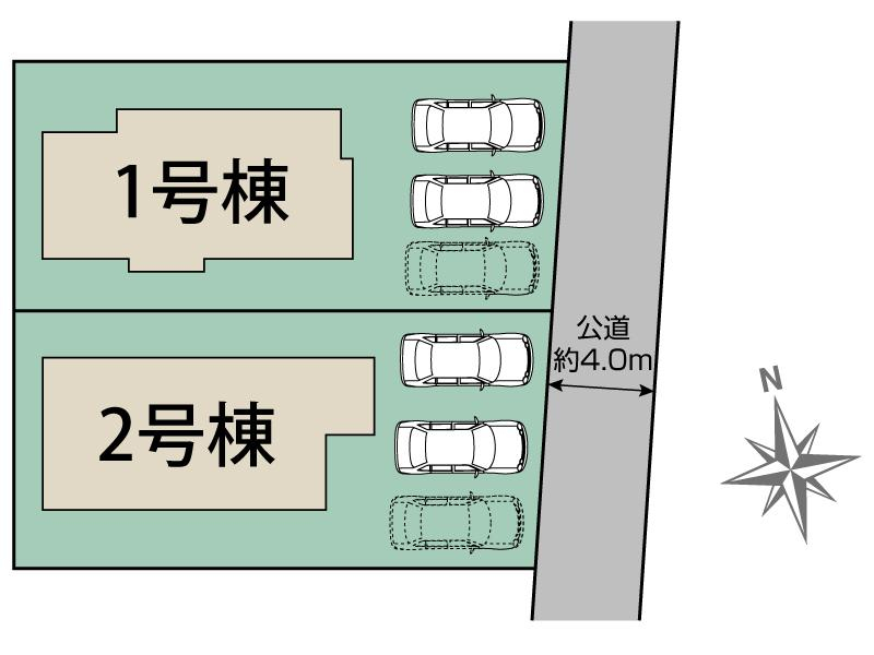 ブルーミングガーデン福岡市南区屋形原４丁目２棟の見取り図
