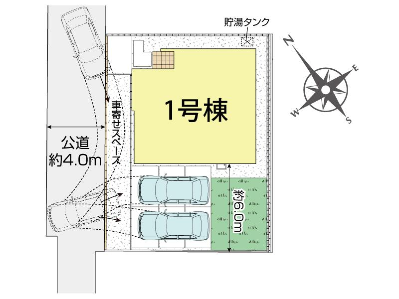 ブルーミングガーデン倉敷市茶屋町３期１棟の見取り図