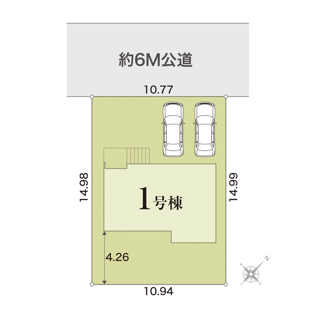 リナージュ大津月輪５丁目　第１期の見取り図
