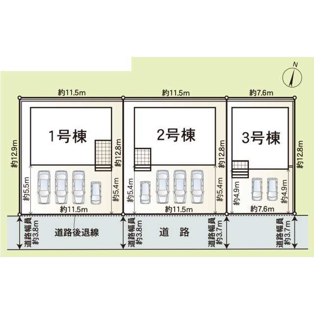 クレイドルガーデン福井市月見 第3の見取り図