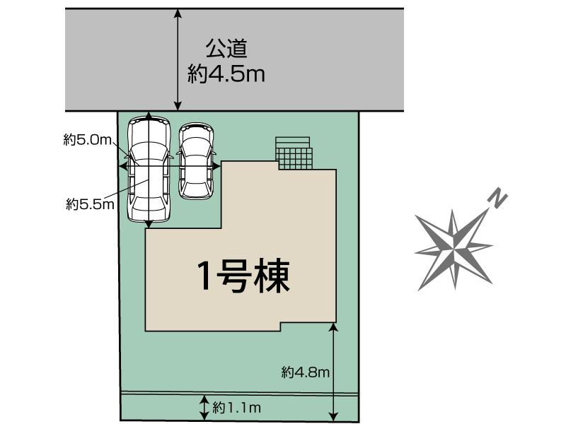 ブルーミングガーデン市川市中国分５丁目３期１棟の見取り図