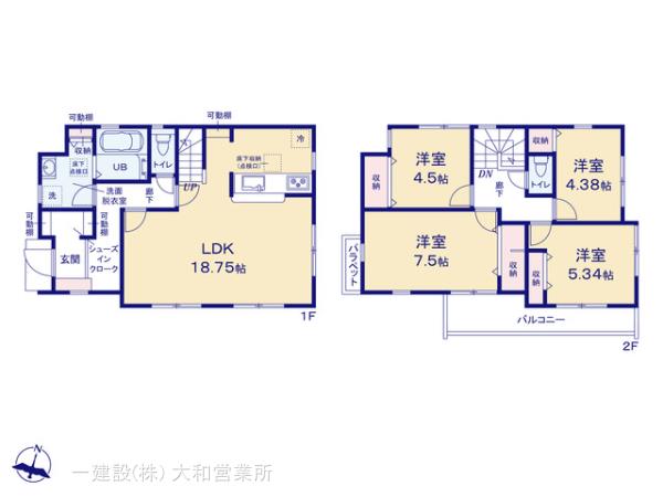 リーブルガーデン瀬谷区瀬谷３丁目の見取り図