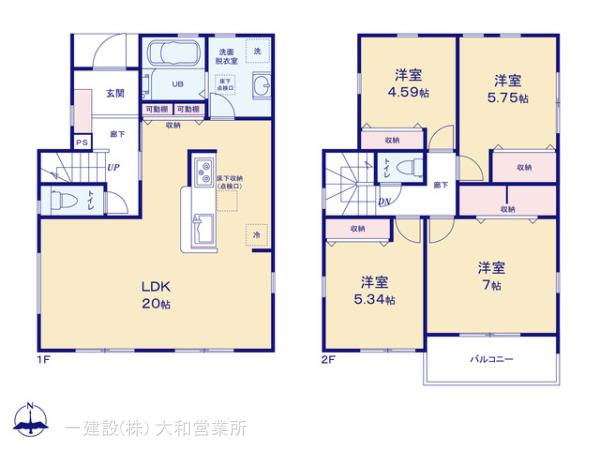 リーブルガーデン瀬谷区南瀬谷１丁目の見取り図