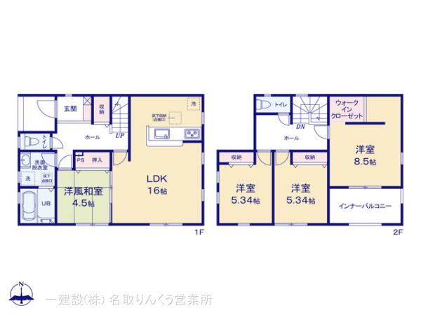 リーブルガーデン岩沼市早股第３の見取り図