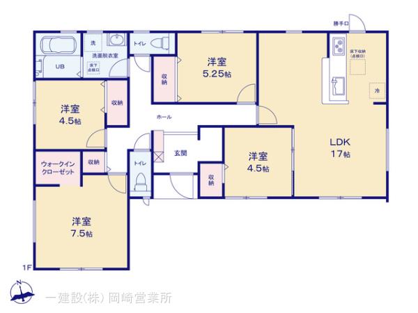 リーブルガーデン西尾第６８一色町一色の見取り図