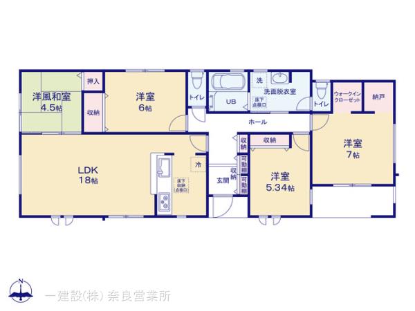 リーブルガーデン木津川加茂町里廻り道の見取り図