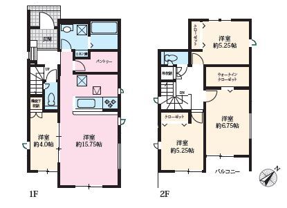 グラファーレ豊田市西中山町３期１棟の見取り図