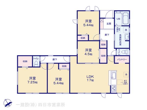 リーブルガーデン津市栗真小川町の見取り図