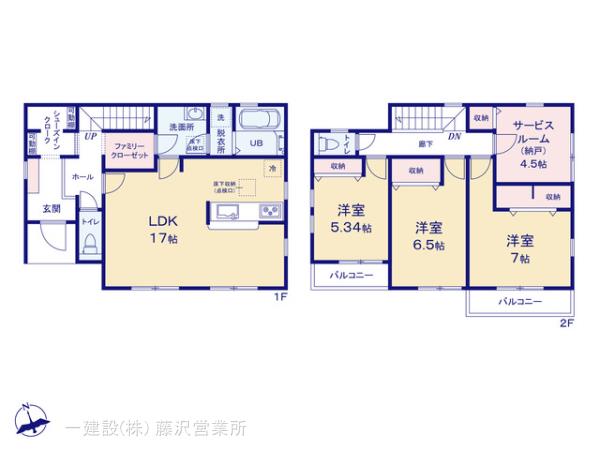 リーブルガーデン茅ヶ崎市高田１丁目の見取り図