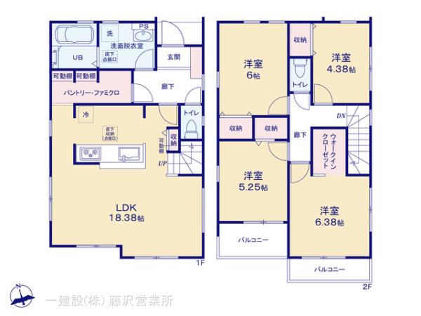リーブルガーデン藤沢市大鋸の見取り図