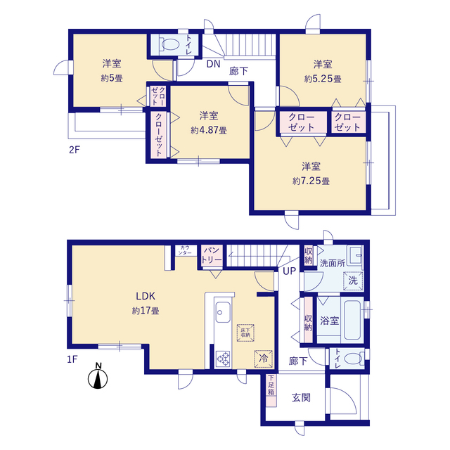 グラファーレ4159相模原市宮下本町５期５棟の見取り図