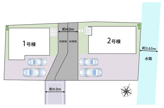 ハートフルタウン草加市遊馬町の見取り図