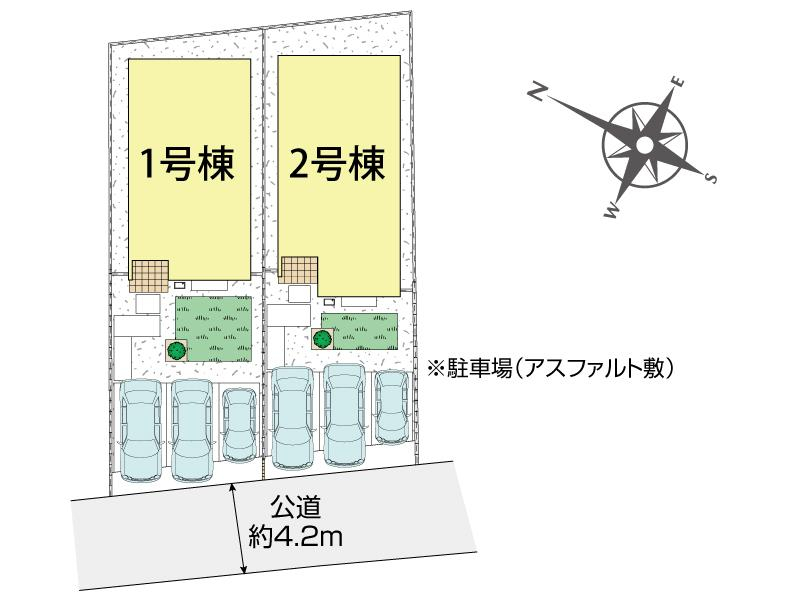 ブルーミングガーデン北本市西高尾２丁目２棟の見取り図