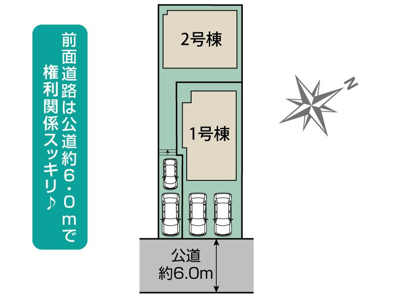 ブルーミングガーデン市川市南大野２丁目２棟の見取り図
