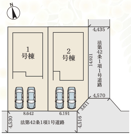 リナージュ四日市八千代台２丁目２４－１期の見取り図