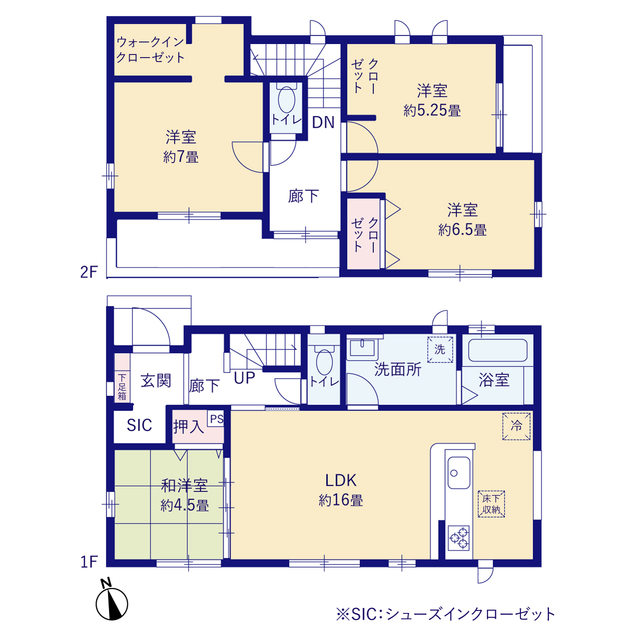 グラファーレ4207松戸市中和倉１０期２棟の見取り図