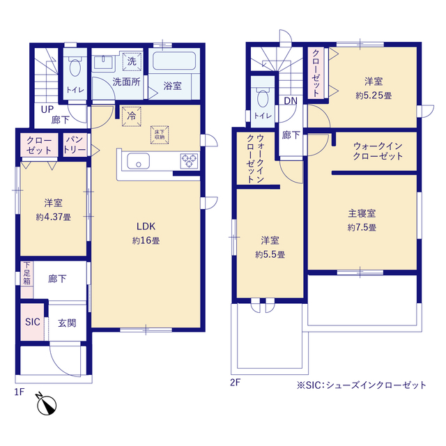 グラファーレ4292廿日市市阿品３期２棟の見取り図