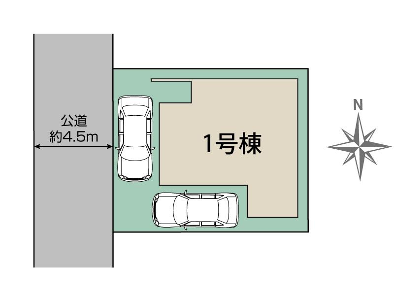 ブルーミングガーデン狭山市中央１丁目１棟の見取り図