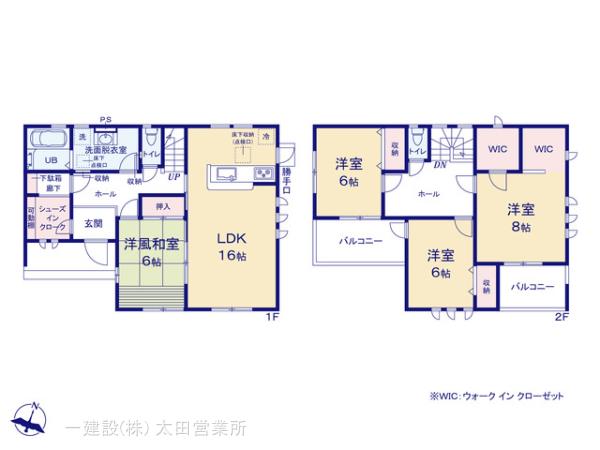 リーブルガーデン桐生第２６相生町の見取り図