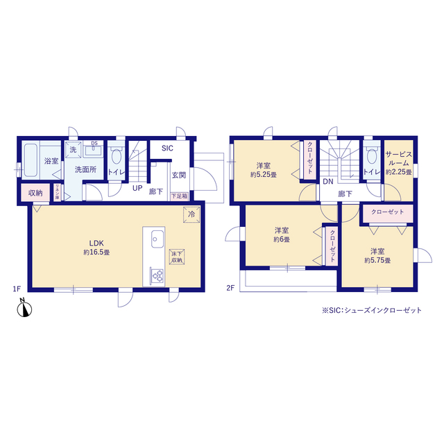 グラファーレ4285横浜市荏田西６棟の見取り図