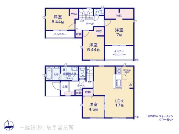 リーブルガーデン清須市春日上須ケ田第1期の見取り図