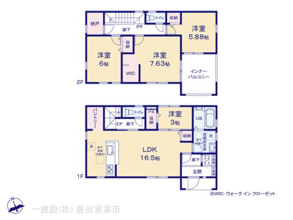 リーブルガーデン瀬戸市萩殿町の見取り図