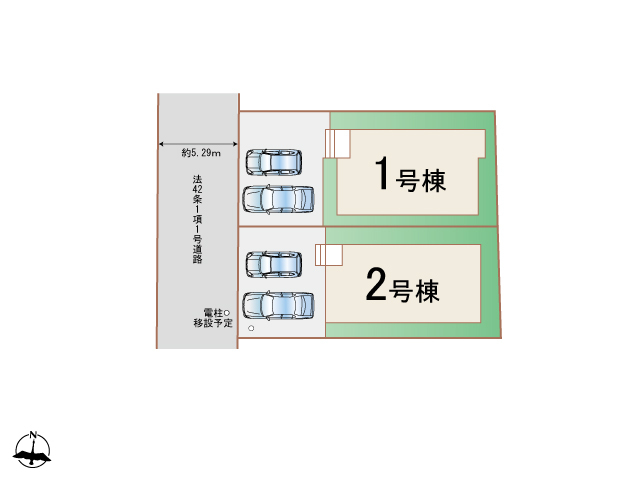 ハートフルタウン(新大阪)池田旭丘2丁目の見取り図