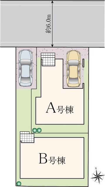 ハートフルタウン八王子大和田町6期の見取り図