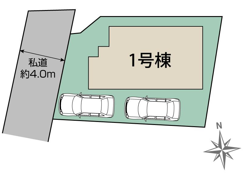 ブルーミングガーデン立川市羽衣町２丁目１棟の見取り図