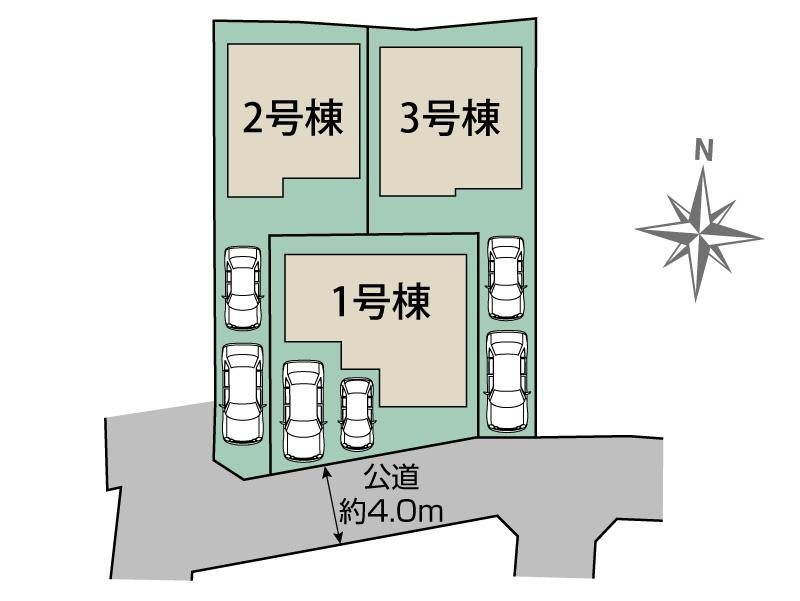 ブルーミングガーデン福岡市早良区重留１丁目３棟の見取り図