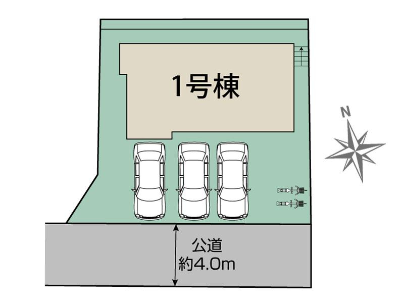 ブルーミングガーデン廿日市市六本松１丁目１棟の見取り図
