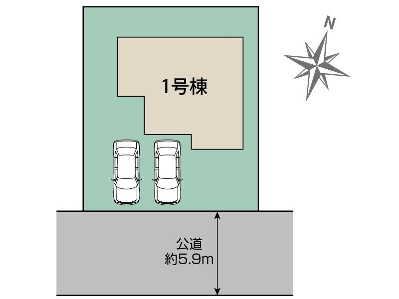 ブルーミングガーデン宝塚市中山五月台３丁目５期１棟の見取り図