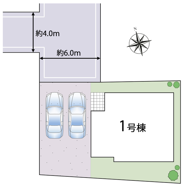 ハートフルタウン草加市稲荷2丁目232番の見取り図