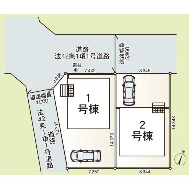クレイドルガーデン桶川市神明 第2の見取り図
