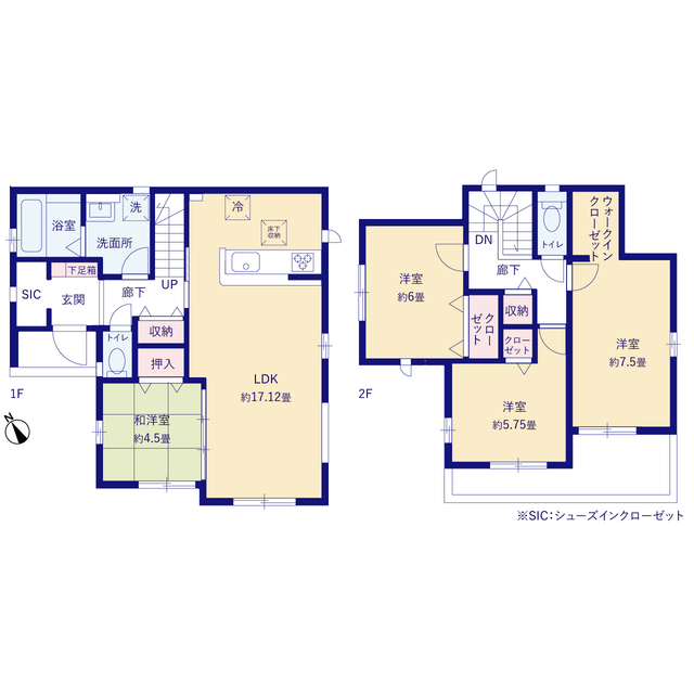グラファーレ4222市川市下貝塚１７期３棟の見取り図
