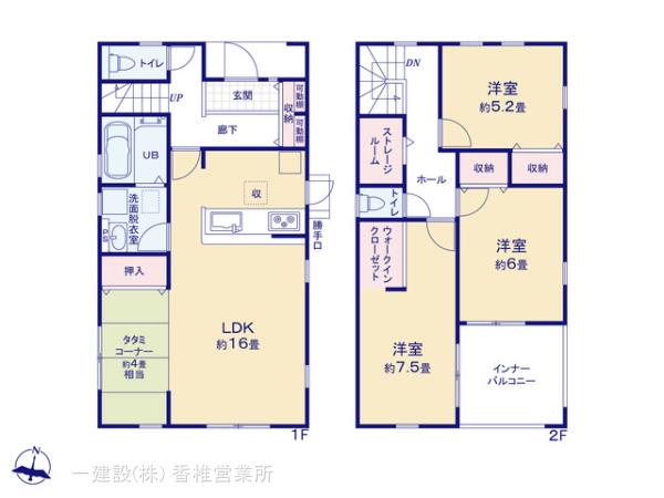 リーブルガーデン福津市福間南第十四の見取り図