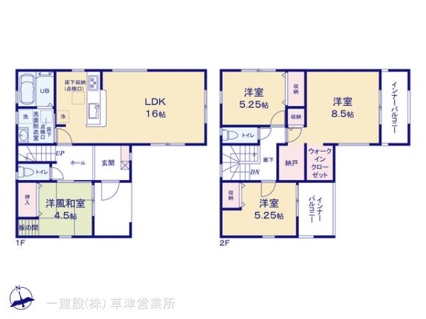 リーブルガーデン東近江市東沖野５丁目２期の見取り図