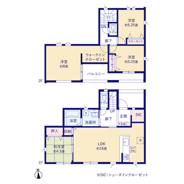 グラファーレ4249福島市大森５期１棟の見取り図