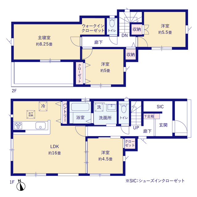 グラファーレ4253浜松市萩丘２期１棟の見取り図